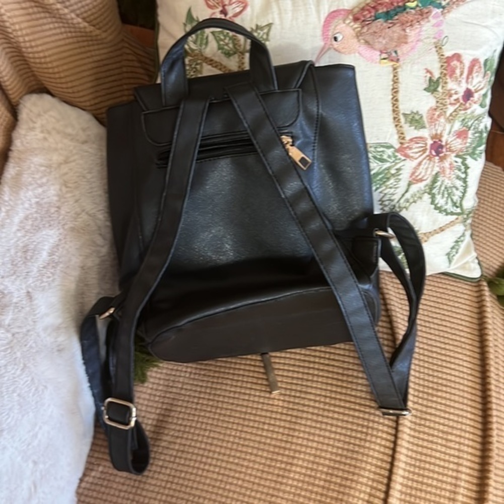 Black and gold accent book bag - Picture 2 of 3